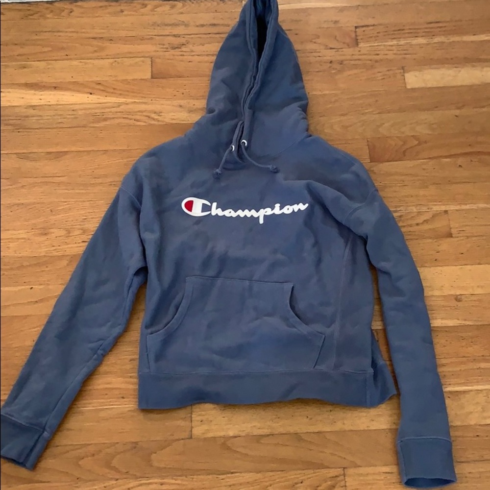 Grey/Blue Soft Champion Sweatshirt